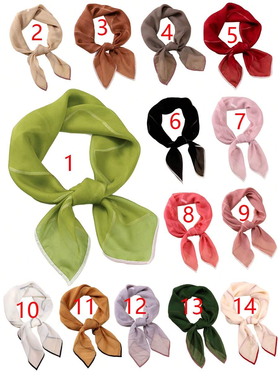 1入身女士70cm單色雲紋頭巾斗篷，適合達芙妮Cosplay、派對、日常穿著 - 白色 - 查看 1