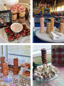 1pc Transparent Acrylic Ring-Shaped Donut Stand, Birthday/Party/Wedding Food Display Rack - Transparent - View 6