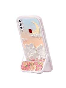 Funda Suave  con Soporte Invisible Funda para Samsung A20S - Verde militar - Ver 1