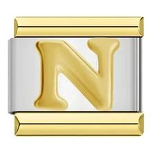 1 Đồng Hồ Thép Không Gỉ Charm Ý 26 Chữ Cái Vòng Tay Co Giãn Có Thể Tháo Rời Mô Đun Liên Kết Nam Nữ Unisex Trang Sức - Vàng - Xem 21