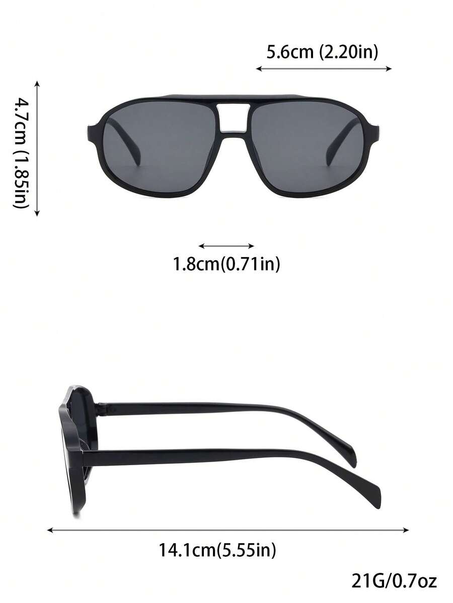 One Pair Of Fashionable Aviator Sunglasses For Men With Premium Quality