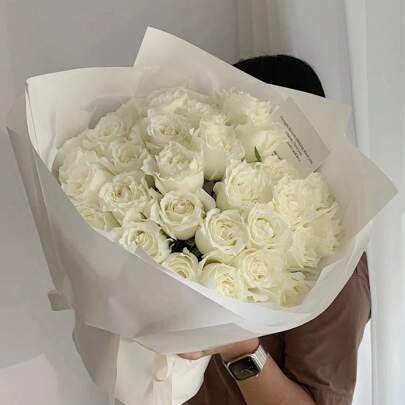 Waterproof Solid Color Bouquet Wrapping Paper, Elegant Color Paper For Flower Shop, Supplies, Includes 20 Sheets In 1 Pack. Back To School Valentine Day