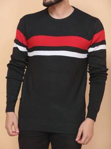 Men Sweaters - 黑色 - 查看 3