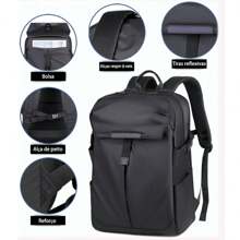Men Fashion Backpacks - Negro - Ver 4