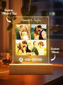 4 photos - white text