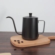 5/6/7/8/9/10 套装便携式咖啡礼品套装，含压粉器、滤布、手冲咖啡壶，学校用品，返校季 - 黑色 - 查看 4