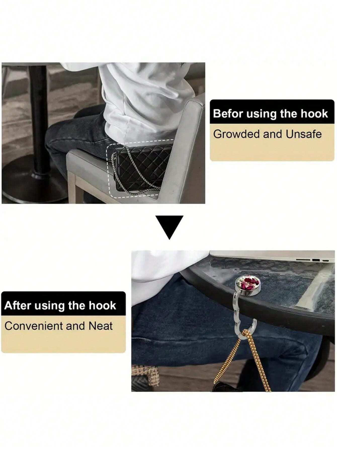 2 Soportes Para Bolsos Para Mesa, Soporte Para Bolso De Mano