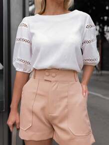 Women Blouses - 白色 - 查看 1