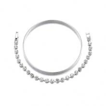 Set Of 2 Delicate Minimalist Style Bracelets For Women