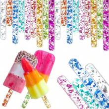 Popsicle Stick DIY Acrylic Jelly-Colored Cake Ice Cream Stick Ice Craft Ice Stick Mold - Blue - View 1