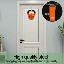 Móc Trên Cửa, Móc Treo Cửa, Bề Mặt Cao Su Mềm Chống Trầy Xước, Móc Cửa Chịu Lực Cho Phòng Tắm, Phòng Khách, Nhà Bếp Treo Quần Áo, Khăn, Mũ - Nhiều màu - Xem 7