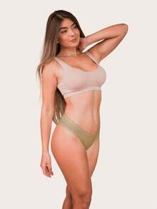 Women Thongs - Màu Mù tạt vàng - Xem 4
