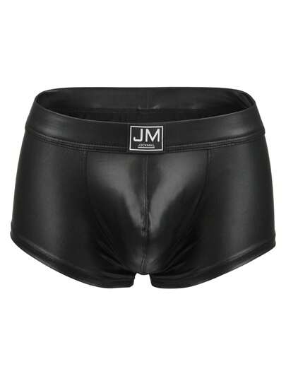  1 pièce Boxers pour hommes Jockmail de spectre avec texture réfléchissante