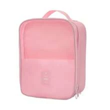 3-Pair Shoe Travel Bag, Travel Essentials Carry-On Luggage Accessories, Hanging Shoe Storage Bag, Large Capacity, Multi-Functional, Machine Washable, Space-Saving Suitcase Organizer, Durable Polyester, Multi-Compartment, Suitable For Shoes And Accessories, All Seasons