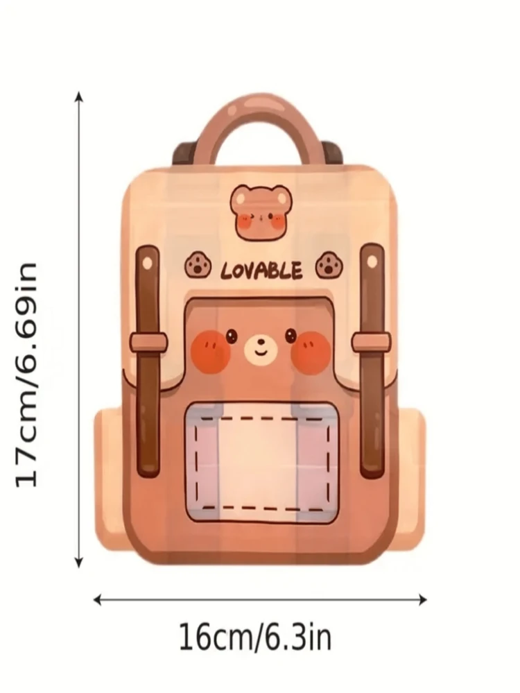 12Pcs Fun And Useful Backpack Shaped Gift Bags, Suitable For Birthdays, Parties, And Other Occasions. Great For Storing Candies, Cookies, Jewelry, And More. - Multicolor - View 9