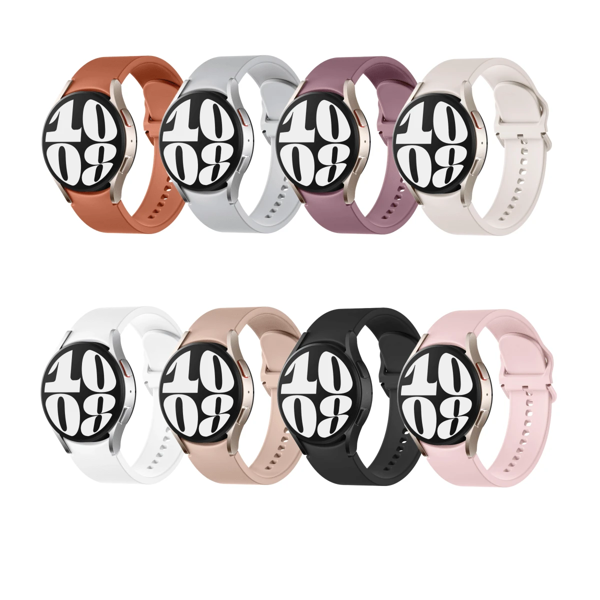 1入組適用於Samsung Galaxy Watch 5手環，Galaxy Watch 6手環，Galaxy Watch 4手環，Galaxy Watch 5 Pro，Galaxy Watch 64 Classic無縫柔軟手帶矽膠手環，男女適用，適合Samsung手錶手環，Samsung手錶手帶。