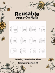 24 Pcs Shiny Pure White Short Almond-Shaped Press On Nails With Jelly Glue And Nail File, Sparkling Daily Simple Elegant Design, Suitable For Dating, Daily Wear, And Parties. Good For Taking Photos In Spring And Summer - White - View 4