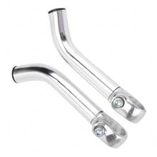 2pcs Bicycle Handlebar Grips Aluminium Alloy Rest Handlebar With Bar End Plugs Red/Blue/Black/Silver Handlebar Grips Bike Accessory