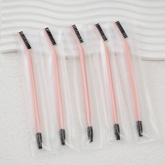 Single Refreshing Beginner Portable Makeup Brush For Eye Cosmetics With Dual-End Brush And Spiral Eyebrow Brush For Neat Brow-Grooming, Eyebrow Brush, Eyeshadow Brush, Brush