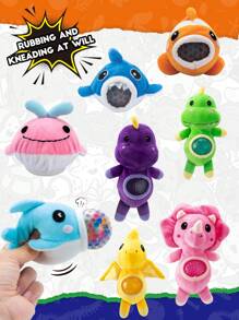 1入組或4入組減壓玩具,卡通毛絨柔軟壓力緩解擠壓玩具,新奇有趣的玩具,適用於辦公室/臥室/客廳/DIY裝飾,可愛的禮物給女友/妻子/男友/媽媽 - 彩色 - 查看 2