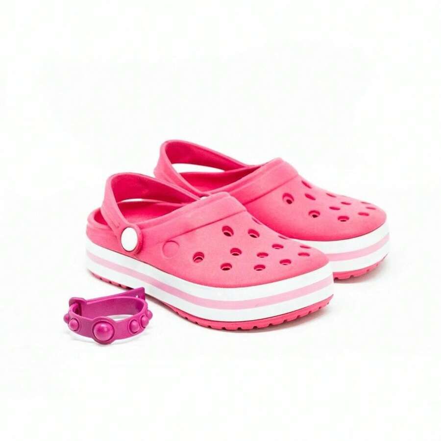 Kids Fashion Slippers - 淺粉色 - 查看 1