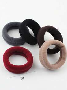 10 pezzi Elastici per capelli in nylon spesso e semplice per donne, fasce elastiche larghe, grandi scrunchie per coda di cavallo, accessori per capelli, corde per capelli, elastici per capelli, adatti per abbigliamento da palestra e sport