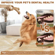 犬用品 珊瑚形磨牙咀嚼玩具 適用於中大型品種，適合訓練和清潔牙齒