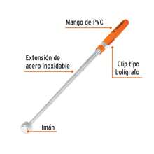Imán extensible de acero inoxidable, 1.5 kg - Naranja - Ver 1