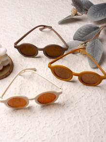 3pcs Unisex Solid Color Fashion Glasses For Infants, Toddlers, Kids And Adults With Glasses Box - Multicolor - View 4