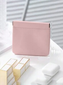1pc Mini Solid Color Coin Purse, Portable Storage Organizer, Travel Makeup Organizer Make Up Bag - Multicolor - View 6
