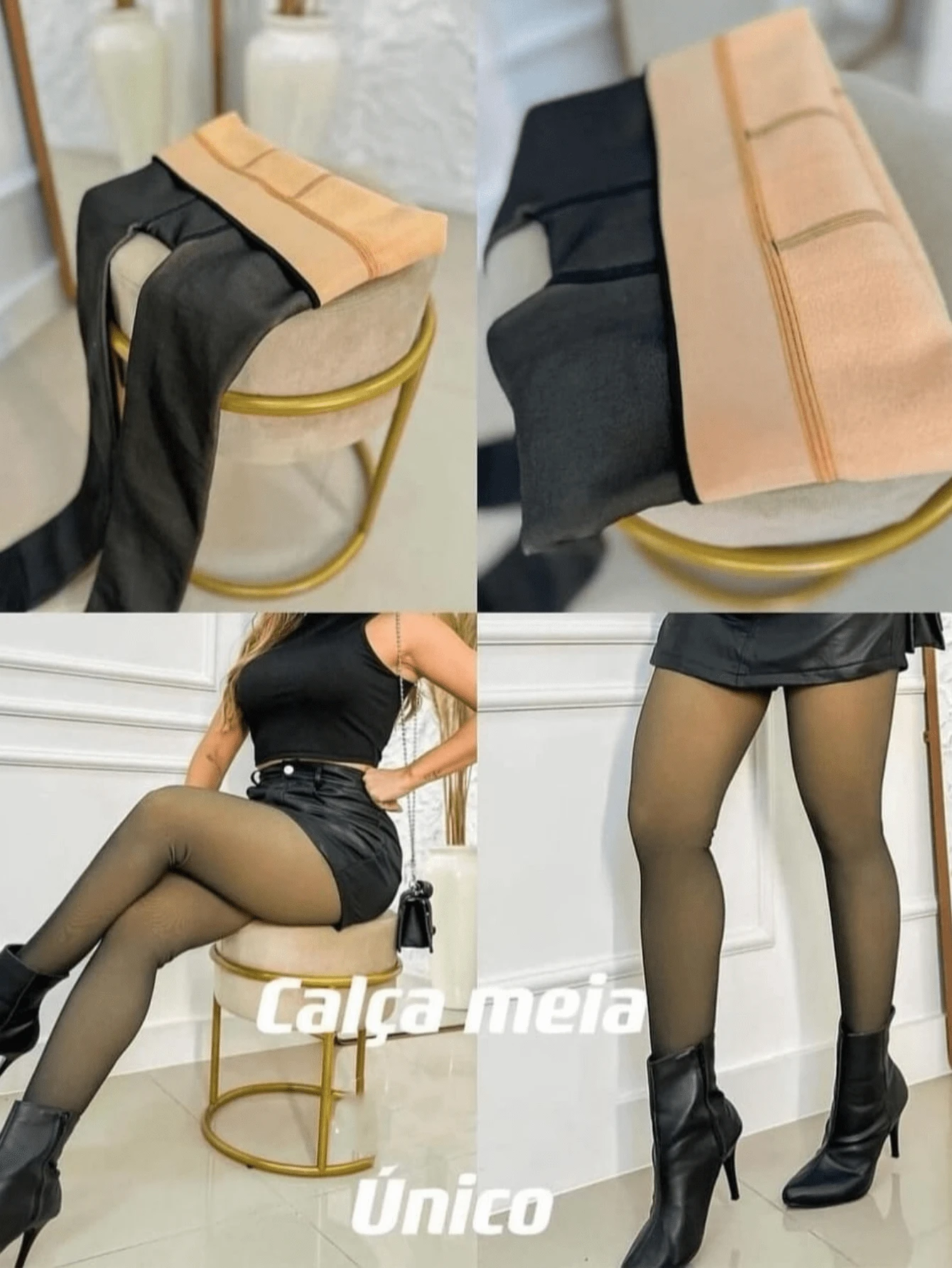 Women Pants - 黑色 - 查看 1