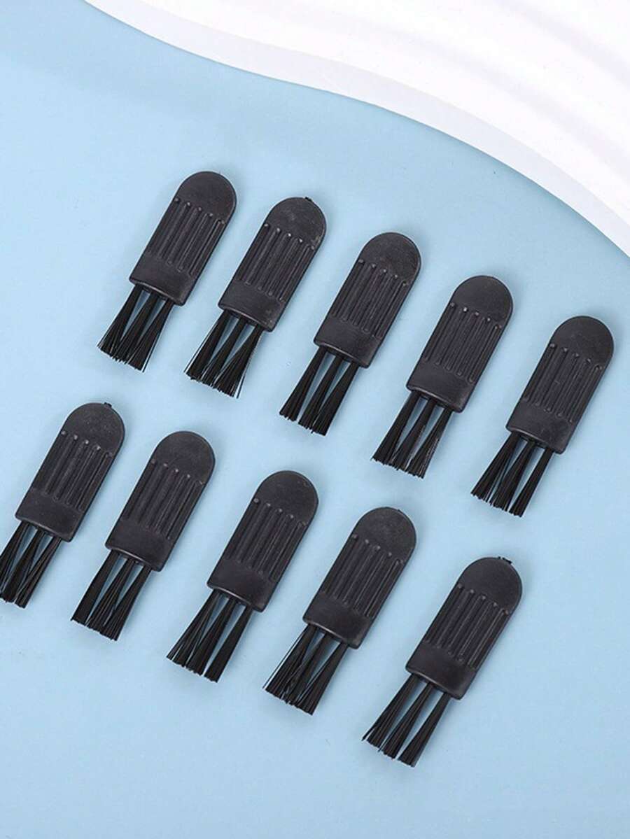 5 Pcs Dust Removal Plastic Cleaning Brushes Compact And Convenient Razor Keyboard Small Appliance Cleaning Brush For Men - Black - View 1