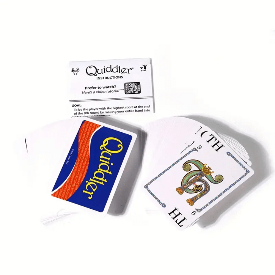 Quiddler Card Game Fun Family Game Night Activity And Gaming Gift SHEIN