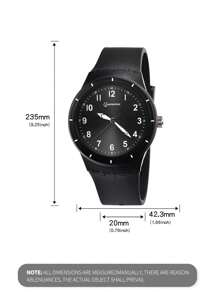 MINGRUI 時尚防水男孩手錶，簡潔卻不失精緻。具有夜光、防震和抗摔功能，適合日常佩戴和禮品，返校季完美配件 - 黑色 - 查看 6