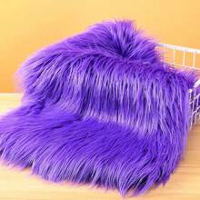 1m de tela de felpa de piel sintética de imitación de piel de conejo para decoración de telas de fondo, exhibición de ventanas COS y manualidades - Multicolor180cm*30cm - Ver 16