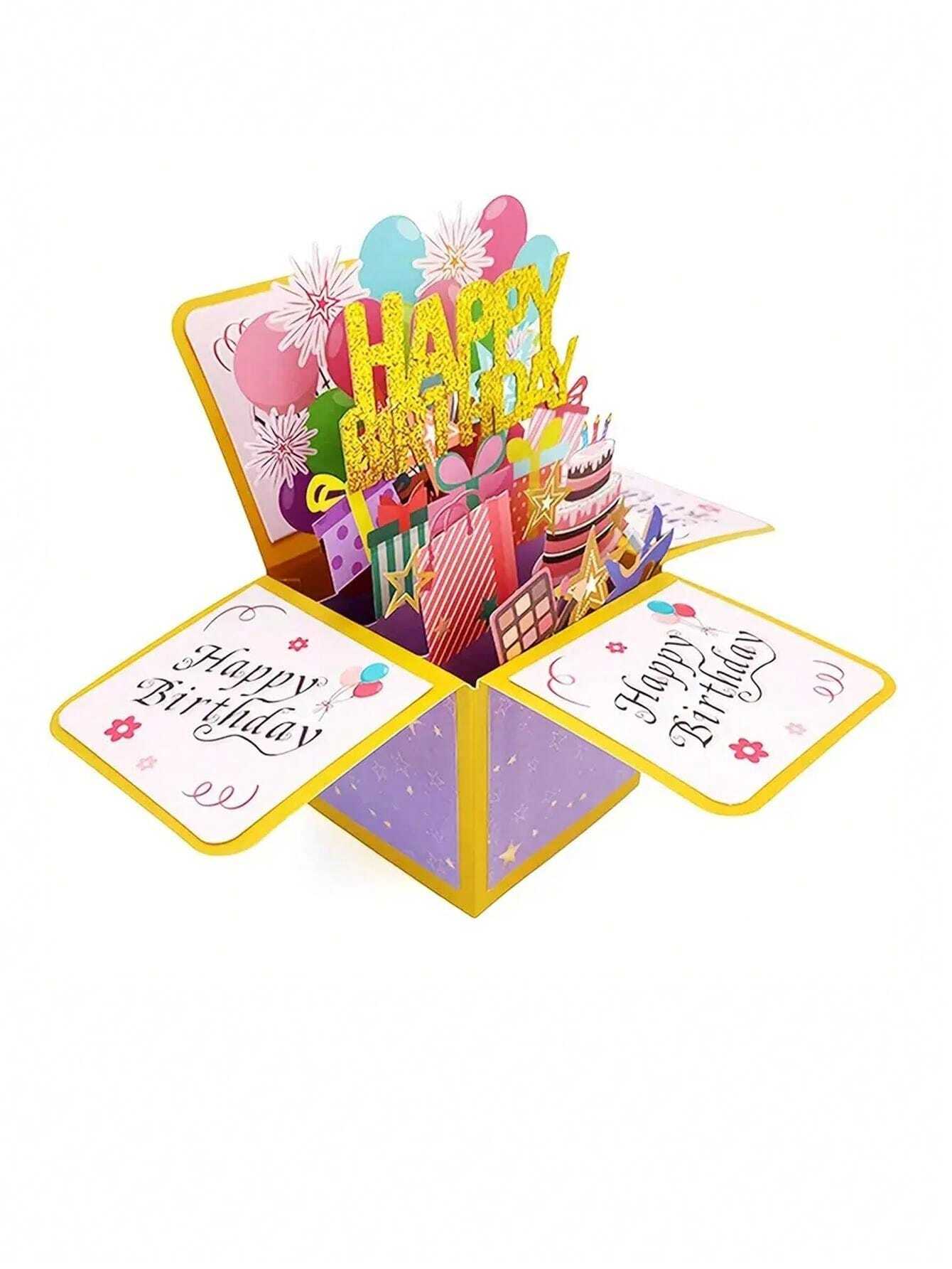 Interactive Birthday Pop-Up Card With Blow-Out Candles & Music