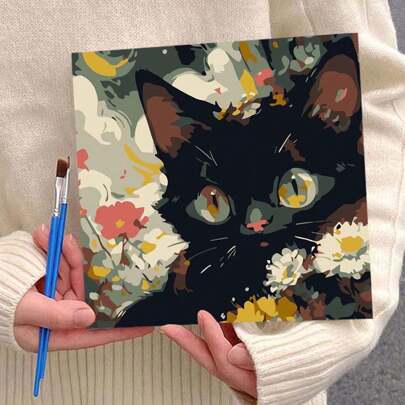 1 Piece Handmade Digital Painting Animal Canvas Acrylic Painting On Oil Canvas Living Room Wall Decor