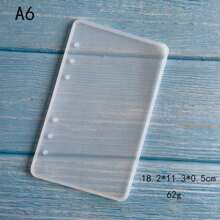 1pc Notebook Cover Silicone Resin Mold A5 A6 A7 Multi Size Epoxy Resin Book Cover Silicone Casting Mold For DIY Rectangle Notebook Scrapbook Album Cover Casting