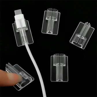 5pcs Transparent Cable Protector Cover Sleeve Compatible With Apple Cable 14 13 12Pro Max Charger Cord Protector Clip