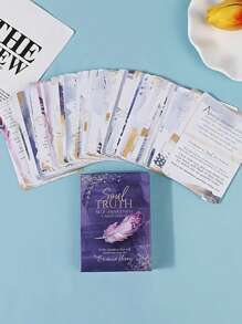 1set Soul Truth Self Awareness Card Deck,Yoga Cards,Divination Tools,Ouija - Purple - View 5