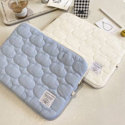 1PC Cute Cloud Embroidered IPad Tablet Bag Ins11/13/15 Inch Laptop Storage Bag Back To School