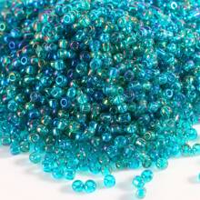 600 peças de Contas de Semente Coloridas e Folheadas Transparentes de Vidro de 3mm Materiais para Fazer Jóias Artesanais Para Pulseiras, Colares, Brincos, Bordados, Franjas, Roupas, Acessórios Para Fazer Jóias Femininas