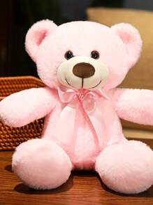 Molutian Christmas Decoration 25cm/9.84in Bear Plush Toy Comfortable Hugable Bear Plush Toy 3 Colors - Anime Style Multi-Occasion Gift Room Decor Birthday Party Gift Romantic New Year Gift Valentine's Day Gift For Family And Friends,Home Decoration