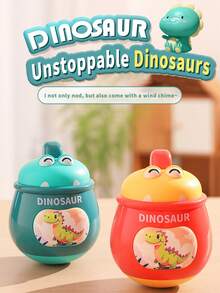 1 pieza Juguetes-guasón de dinosaurio con forma de dinosaurio para bebés y niños pequeños, aleatorio color, patrón, tamaño y embalaje para la educación y formación temprana - Multicolor - Ver 2