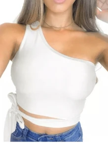 Women Tops - 白色 - 查看 1