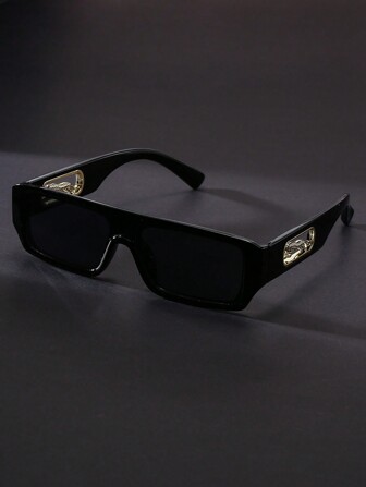 1 件 Y2K 方形框架可爱中性复古运动时尚眼镜，适合日常佩戴，太阳镜配饰，沙滩配饰，眼镜，太阳镜，街头风格，适合毛衣夹克，运动衫，连帽衫，皮裤和工装裤，适合夏季海滩度假、户外、旅行