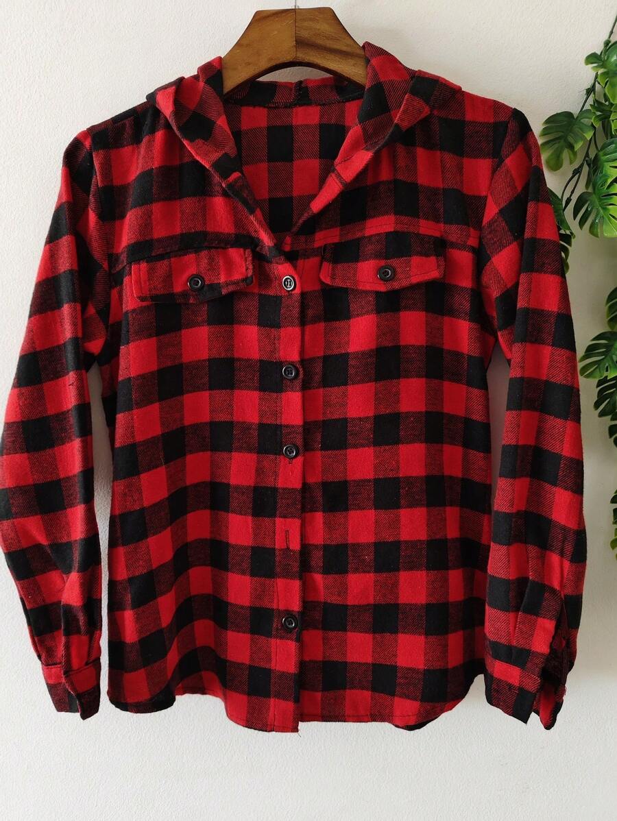Women Blouses - 紅色 - 查看 1