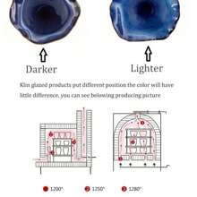 1pc Nordic Ceramic Food Dish Plate Household Pottery Asymmetric Dish Salad Platter Cat Eye Blue Color Dish