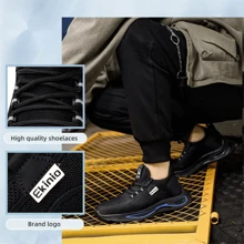 Shoes With Steel Toe, Anti-Crush, Anti-Piercing, Suitable For Sports And Work - Black - View 9