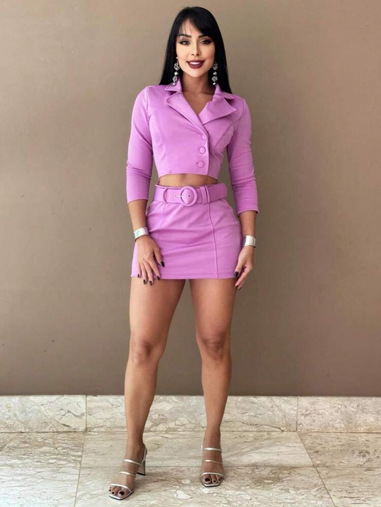 Women Jumpsuits - 紫丁香色 - 查看 3
